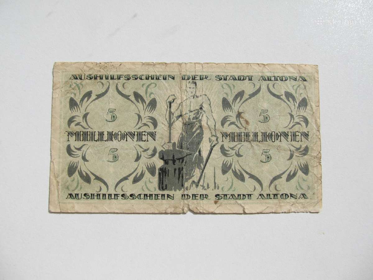 5 milijonai markiu , Altona Vokietija , 1923