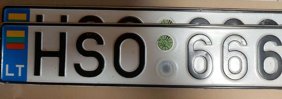 Automobilio valstybinis numeris 666