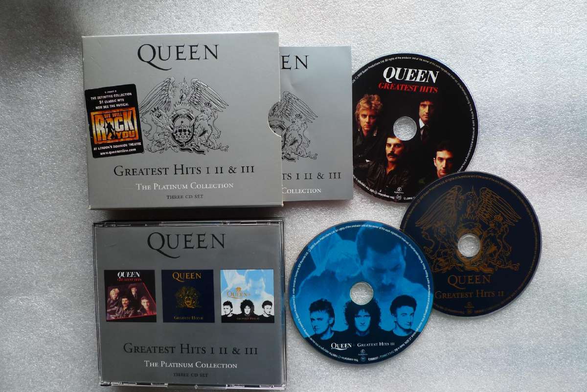Queen 3 - ys CD originalai ir 3-ys orig.kasetes