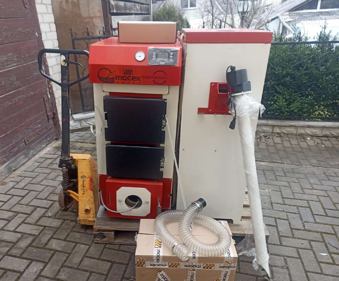Naujas granulinis 5 klasės katilas Moceko Bio 16kw