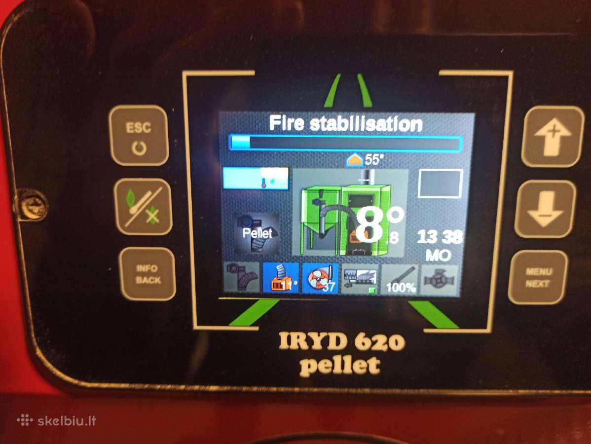 Naujas granulinis 5 klasės katilas Moceko Bio 16kw - nuotraukos Nr. 3