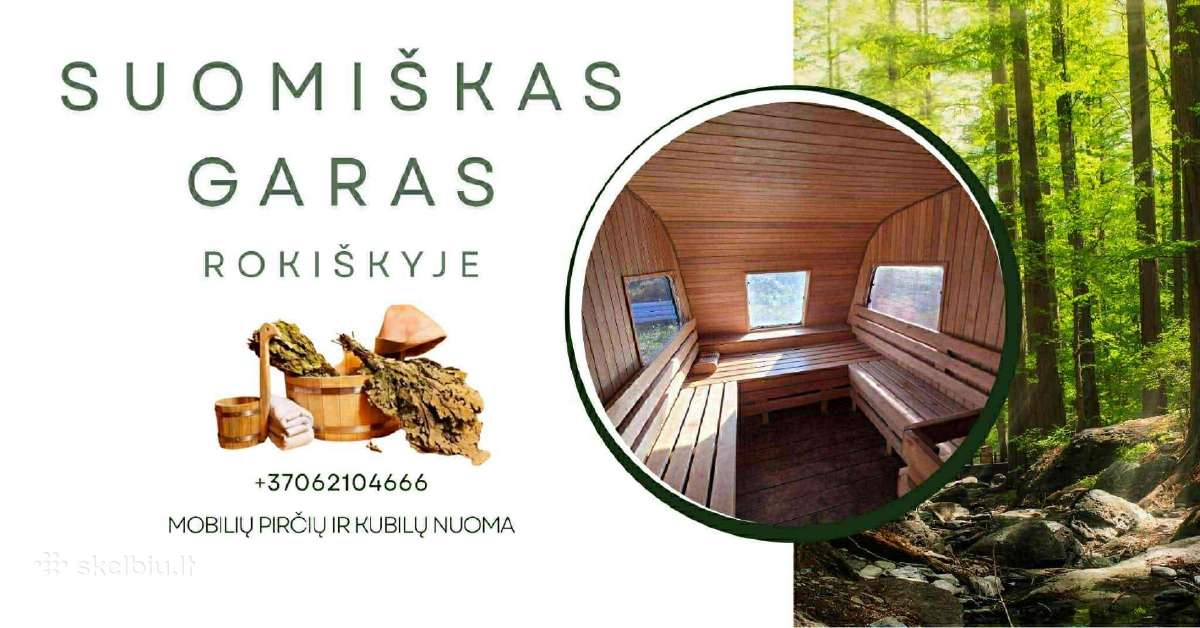 Mobilių pirčių ir kubilų nuoma