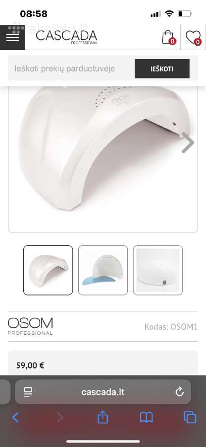 Osom professional nagų lempa - nuotraukos Nr. 4