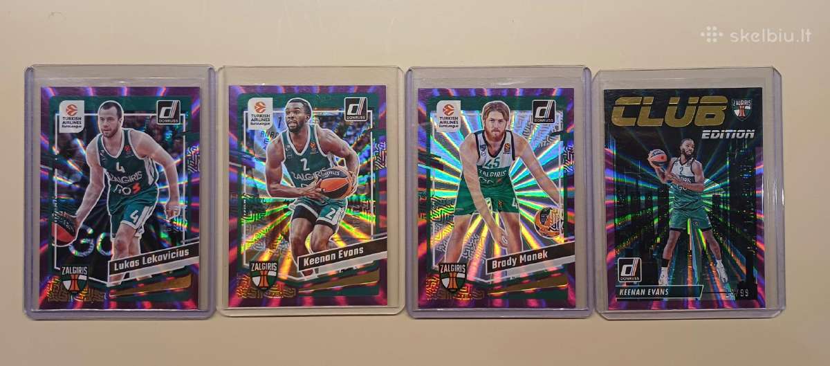 23-24 Panini Donruss Euroleague Žalgirio kortelės