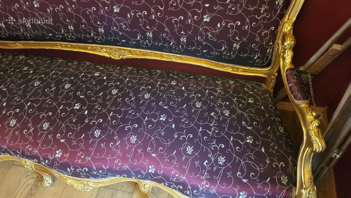 Puošni barokinio stiliaus sofa - nuotraukos Nr. 5