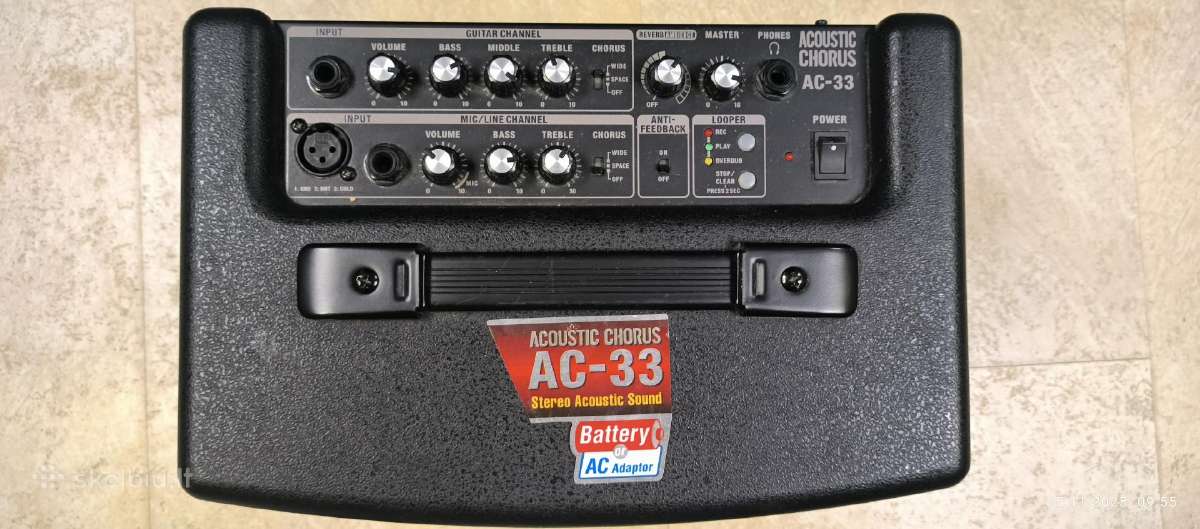 Stiprintuvas Roland Acoustic Chorus Ac-33 - nuotraukos Nr. 3