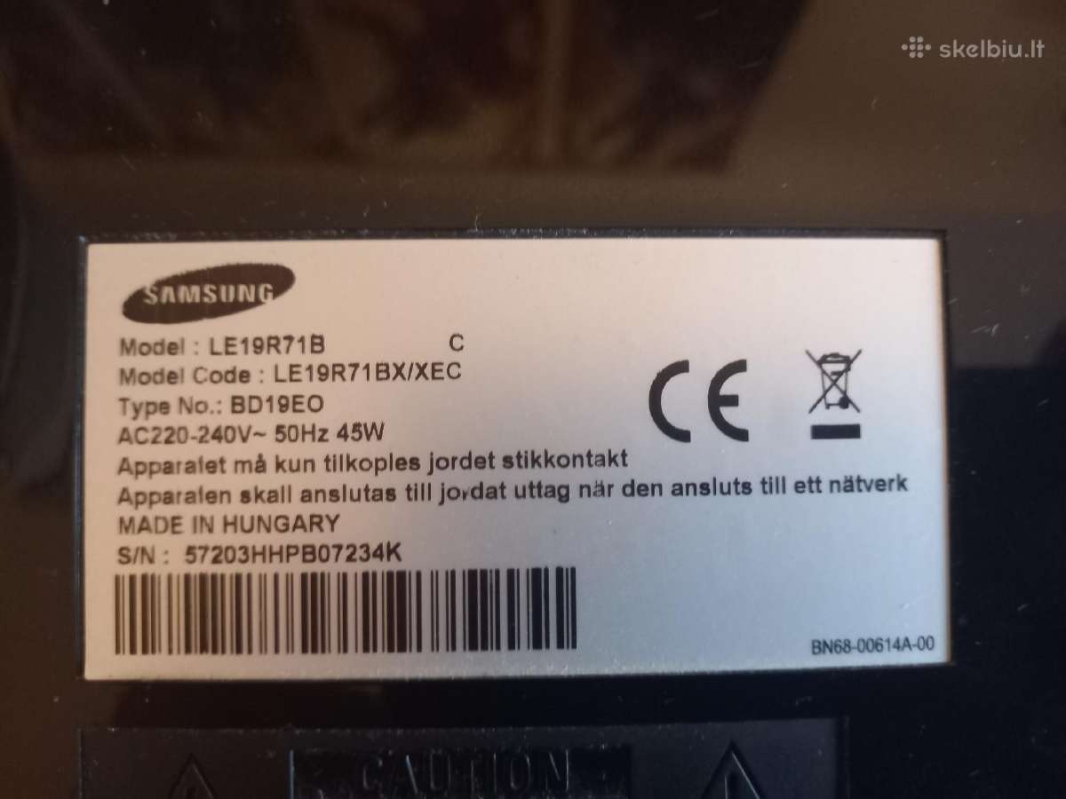 Samsung televizorius / kompiuterio monitorius - nuotraukos Nr. 4