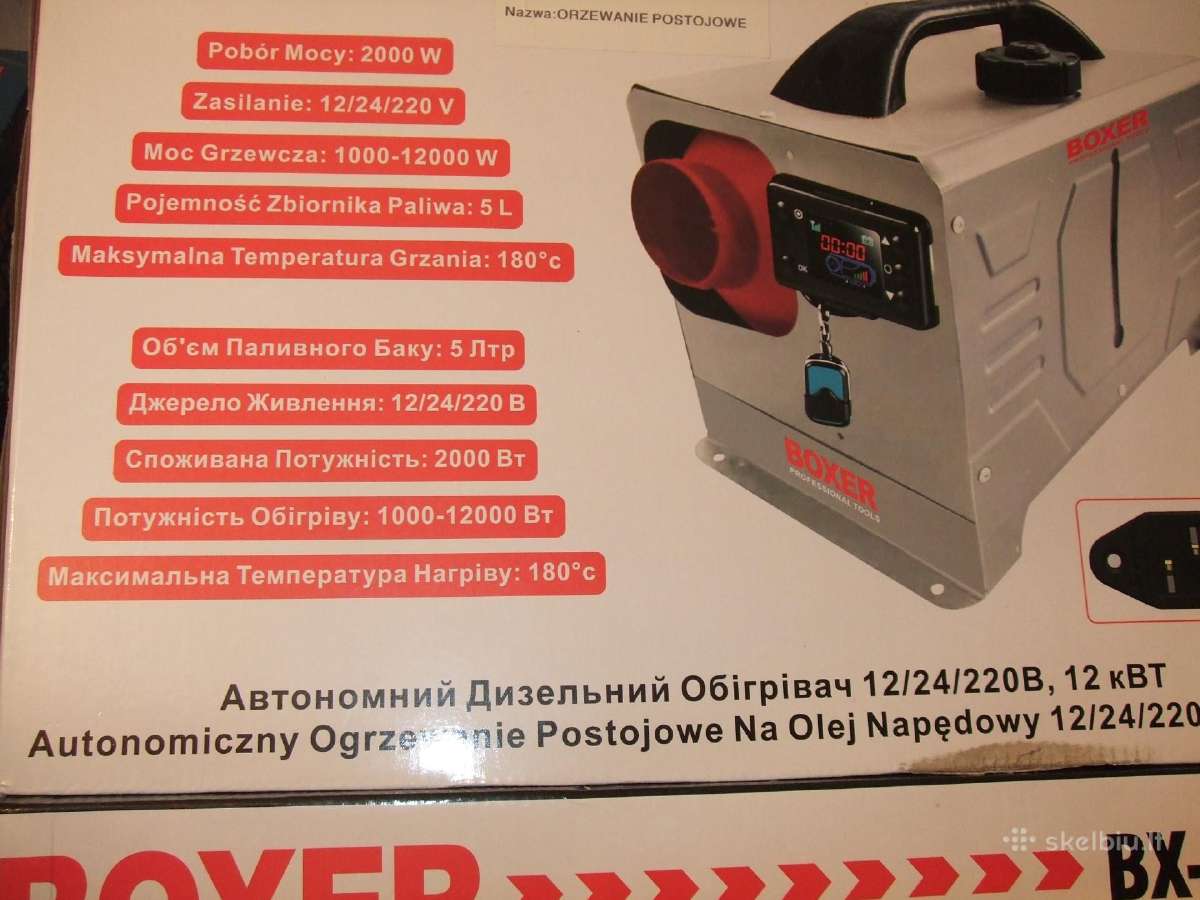 Akcija New Webasto 12/220 V ir Dujiniai sildytuvai - nuotraukos Nr. 10