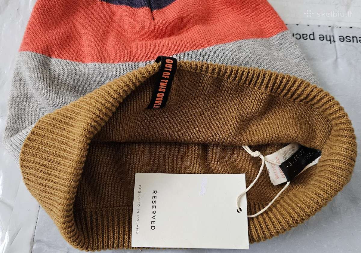 Kepurė žieminė Reserved tinka 7-12m. - nuotraukos Nr. 3