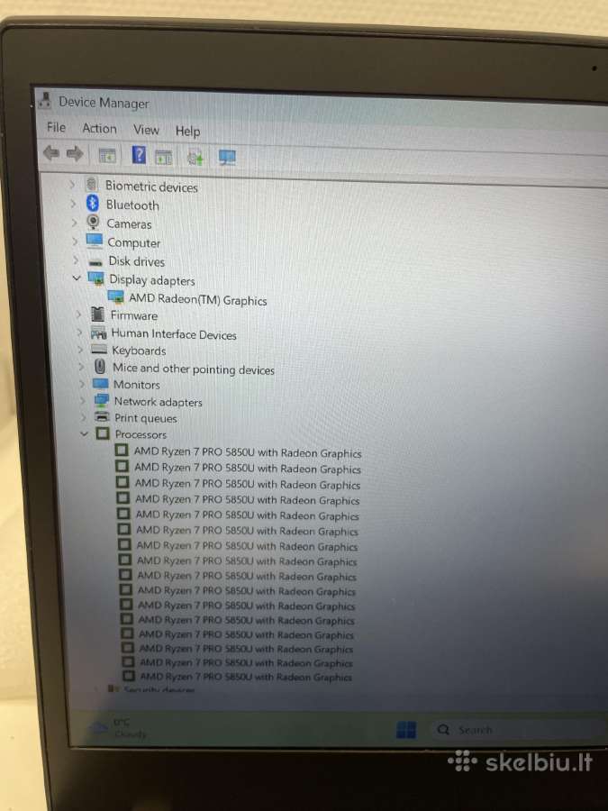 Lenovo Thinkpad T14s Gen2 R7p5850u 512gb SSD 32gb - nuotraukos Nr. 7