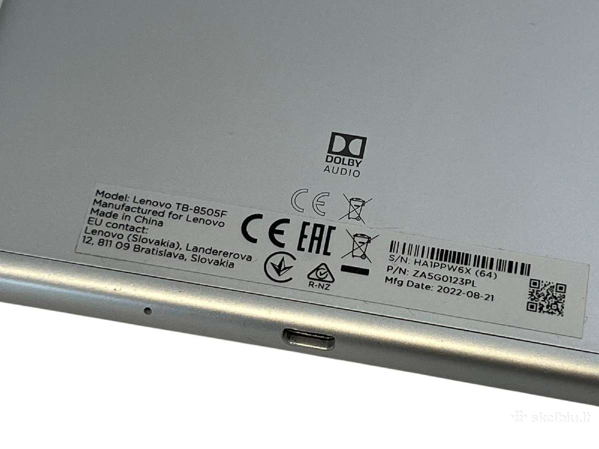 Lenovo Tab M8 (TB-8505f) + 3 mėn. garantija - nuotraukos Nr. 8