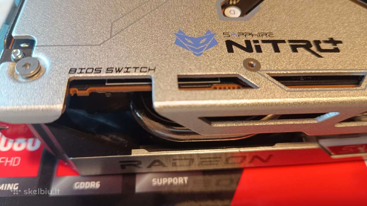Amd Radeon Rx 6600 XT Sappire Nitro+ Gaming Oc - nuotraukos Nr. 5