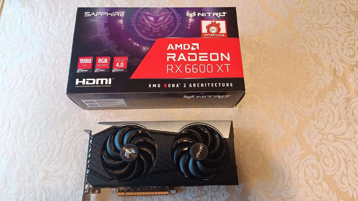 Amd Radeon Rx 6600 XT Sappire Nitro+ Gaming Oc - nuotraukos Nr. 4