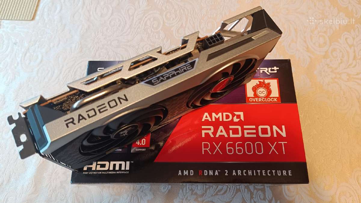 Amd Radeon Rx 6600 XT Sappire Nitro+ Gaming Oc - nuotraukos Nr. 2