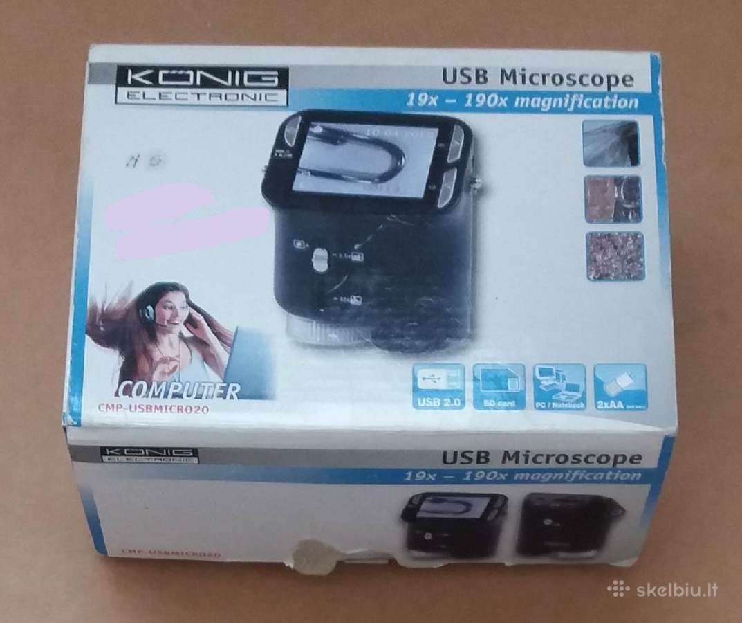 Mikroskopas, gamintojas Konig electronic. - nuotraukos Nr. 2