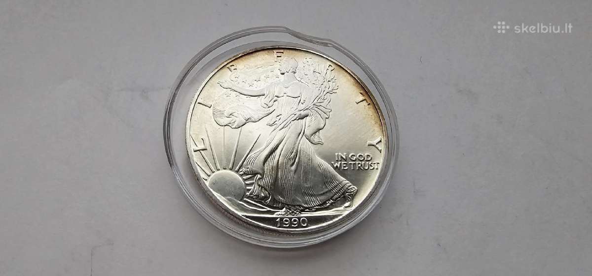 1990 Usa doleris Proof 1 oz - nuotraukos Nr. 2