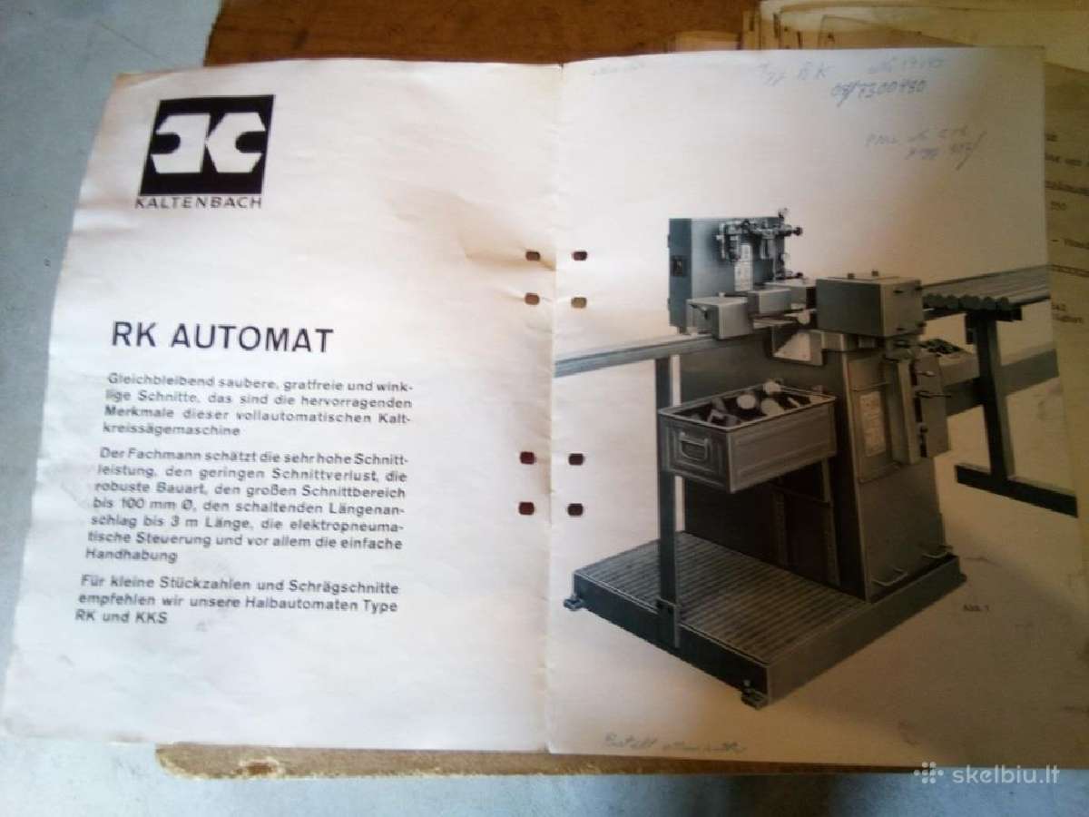 Metalo pjovimo Kaltenbach Rk