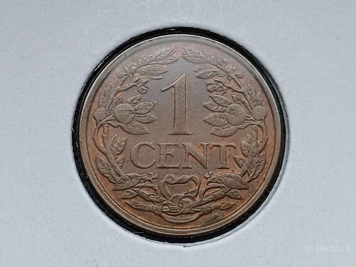 1 centas 1938m. Nyderlandai