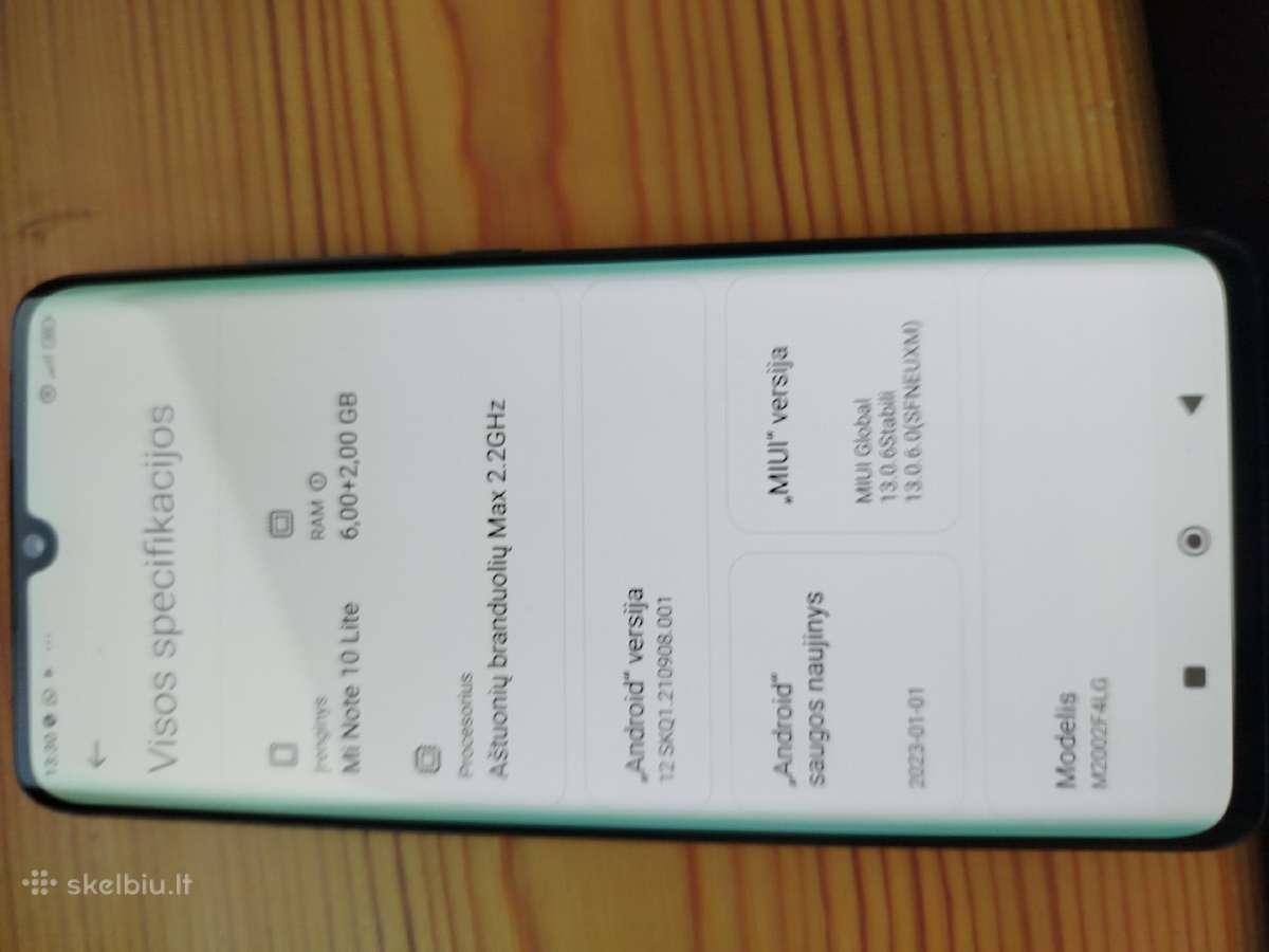 Parduodu telefoną xiaomi 10 note lite - nuotraukos Nr. 3
