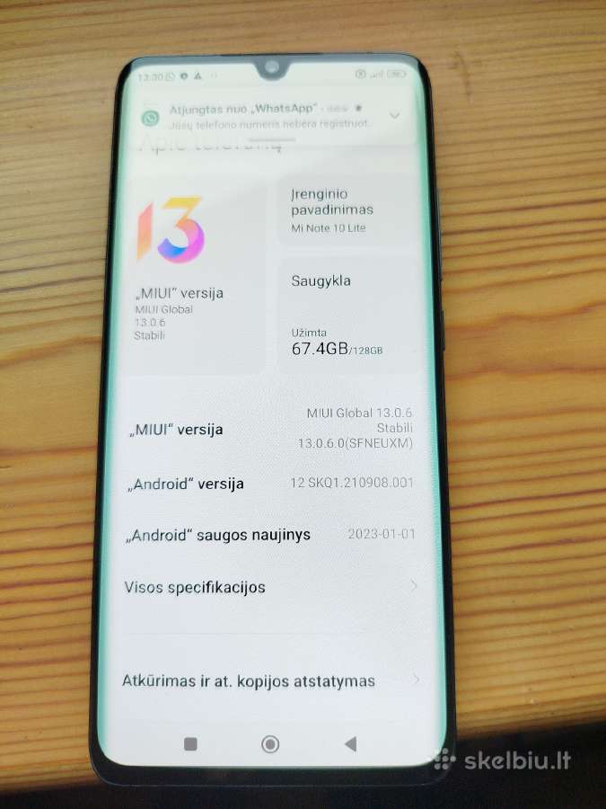 Parduodu telefoną xiaomi 10 note lite - nuotraukos Nr. 4