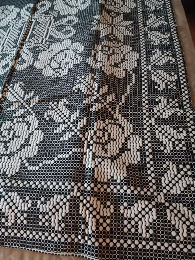 Senovinė rankų darbo vilnonė lovatiesė - nuotraukos Nr. 8