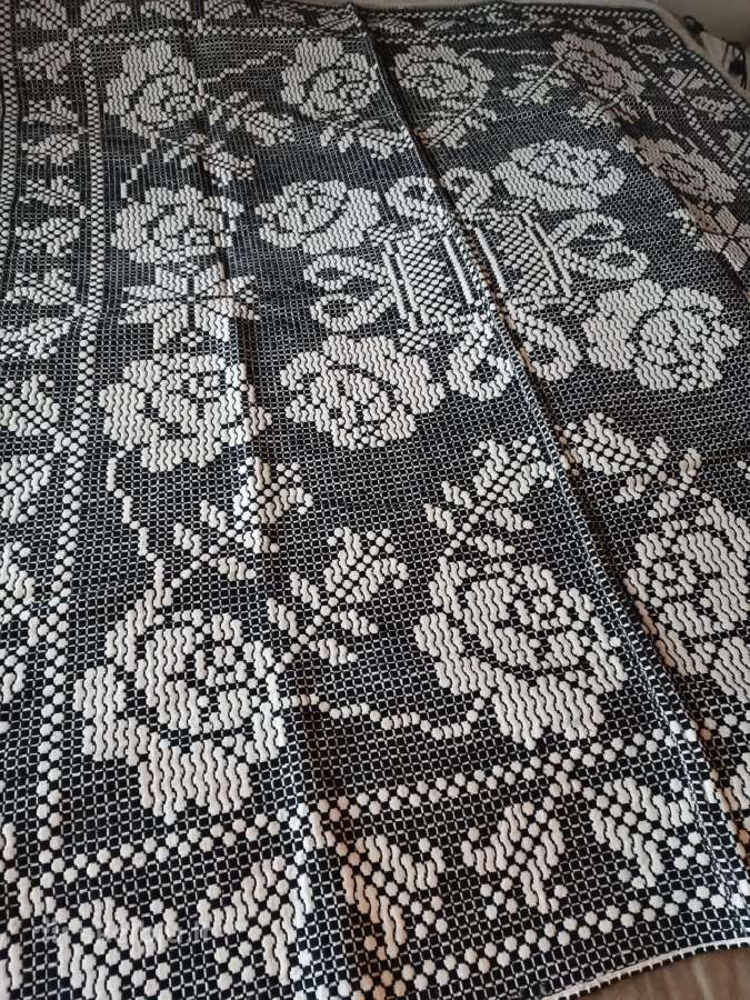 Senovinė rankų darbo vilnonė lovatiesė - nuotraukos Nr. 9