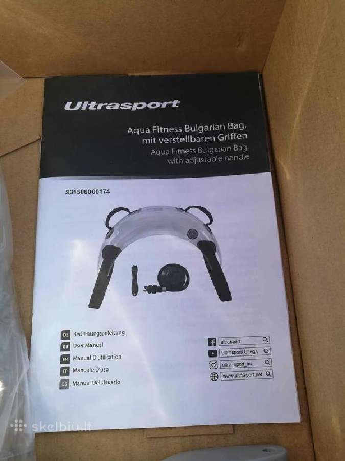 Ultrasport Aqua Fitness Sport Pvc Bulgarian Bag 20 - nuotraukos Nr. 2