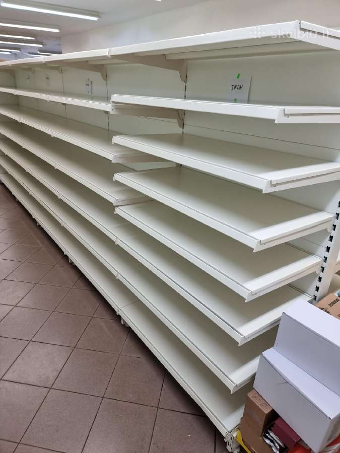 Prekybinės lentynos, prekybos įranga, parduotuviu - nuotraukos Nr. 6