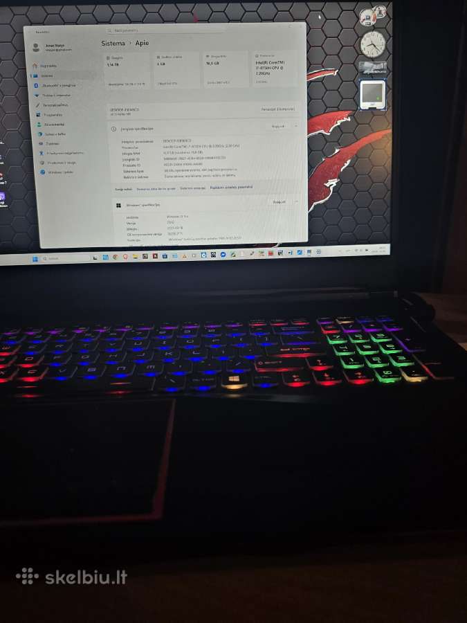 Msi Raider Ge75 17,3 col, Fhd 144 Hz - Skelbiu.lt