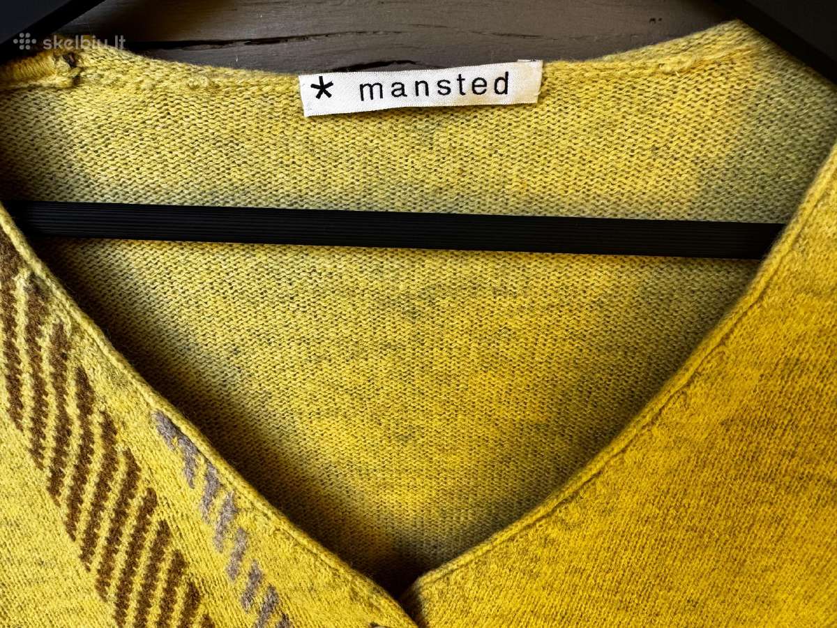 Vintažinis 100% vilnos Mansted kardiganas S/m d. - nuotraukos Nr. 5