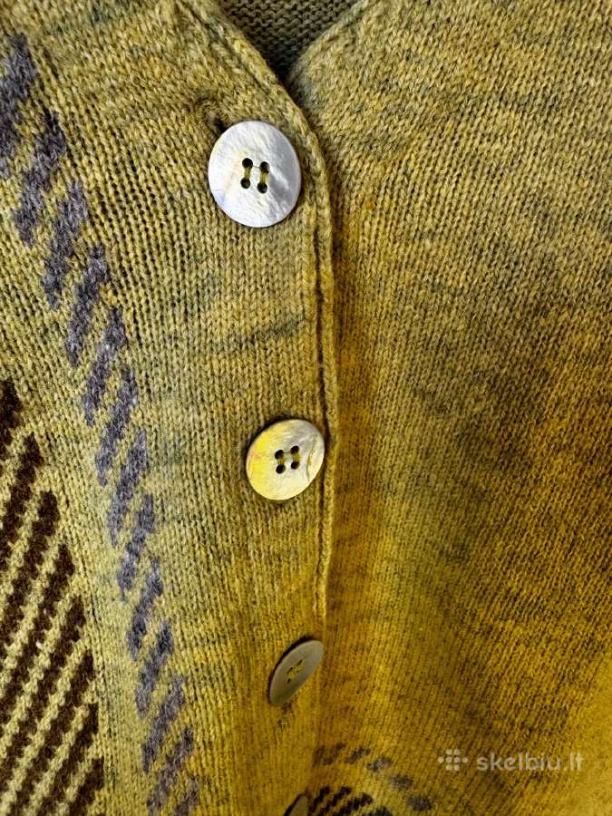 Vintažinis 100% vilnos Mansted kardiganas S/m d. - nuotraukos Nr. 6