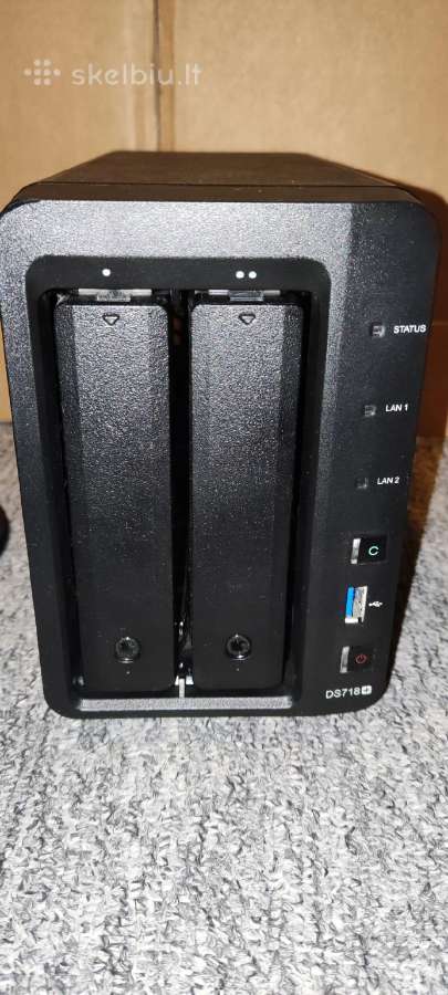 Synology Ds718+ 2 diskų, Quad Core Intel Cpu, 16gb