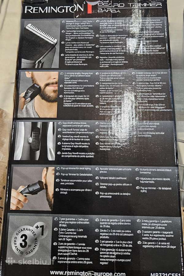 Plaukų/barzdos kirpimo mašinėlė,trimeris Remington - nuotraukos Nr. 2