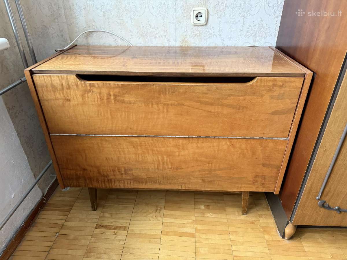 Spintelė/komoda patalynei. Mid-century baldas - nuotraukos Nr. 2