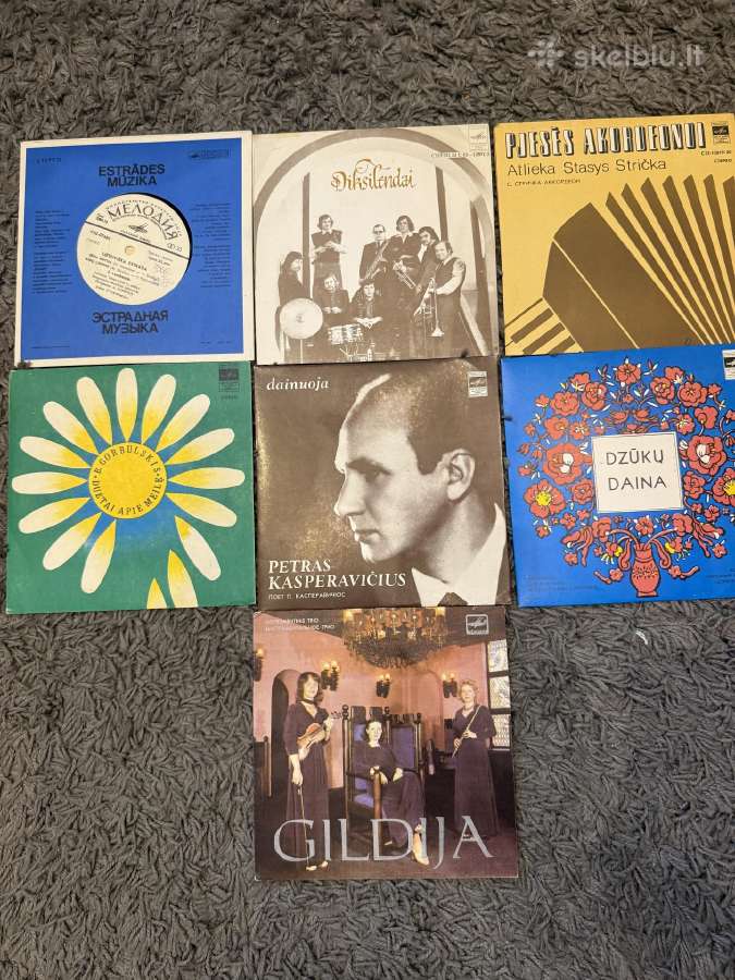Vinilinės plokštelės, lietuviškos “7