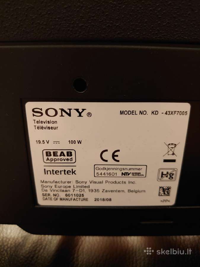 Sony televizorius - nuotraukos Nr. 6