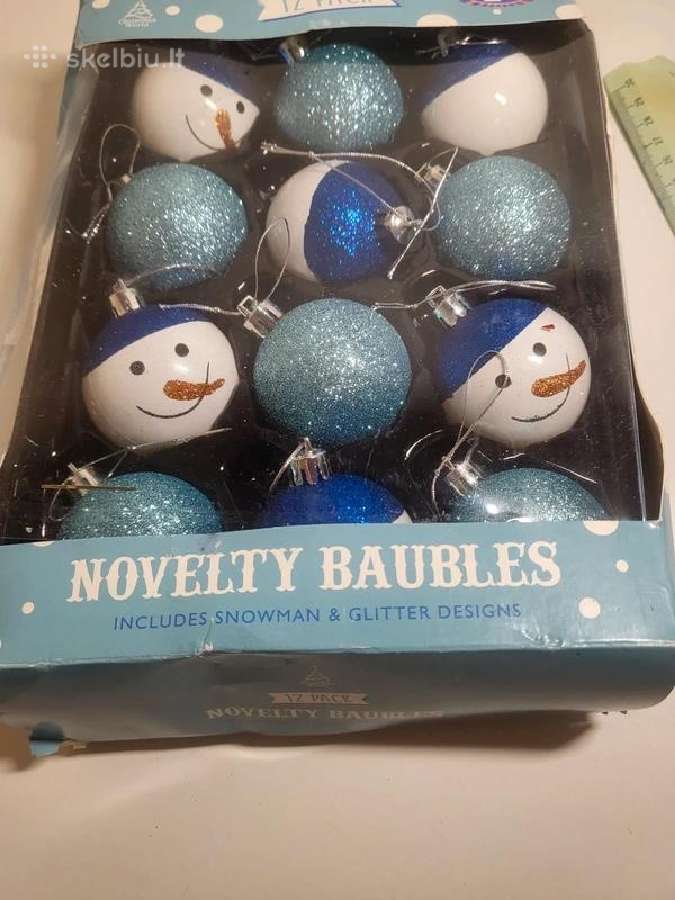 Eglutės žaisliukai – 12 vnt. (4 cm)