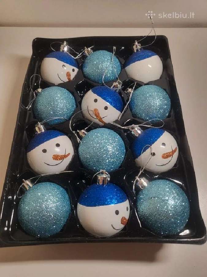 Eglutės žaisliukai – 12 vnt. (4 cm) - nuotraukos Nr. 2