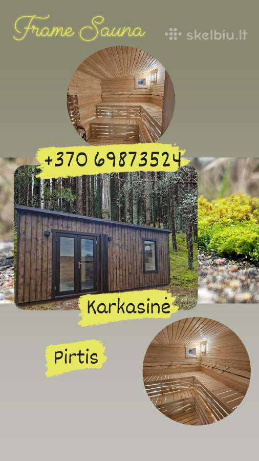 Pirtys karkasinės,elipsė, bačkos,sauna,kvadro,igl - nuotraukos Nr. 17