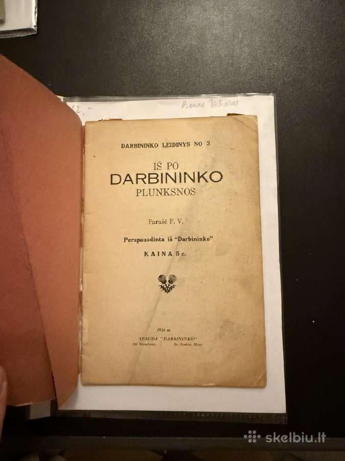 Iš po darbininko plunksnos 1916 m. - nuotraukos Nr. 2