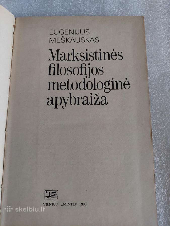 Marksistinės filosofijos metodologinė apybraiža - nuotraukos Nr. 2