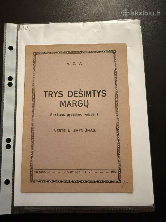 Trys dešimtys margų 1924 m.