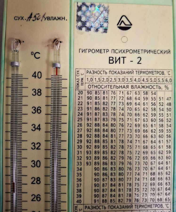Higrometras-psichrometras Vit-2 - nuotraukos Nr. 2