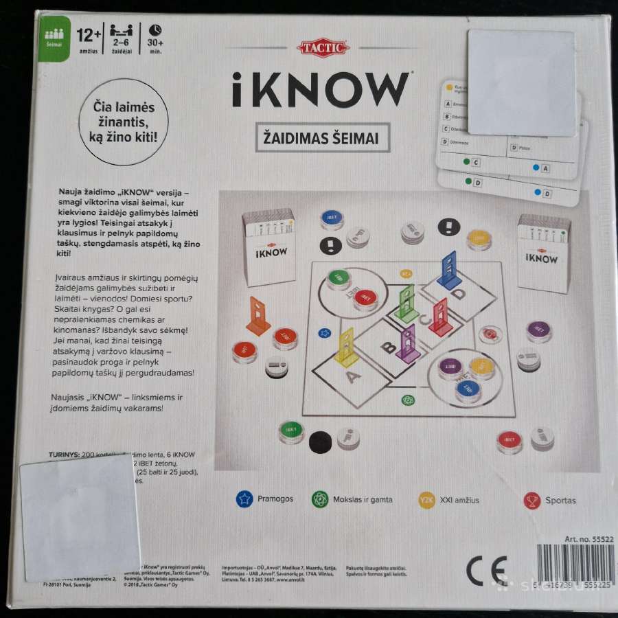 Naujas stalo žaidimas šeimai "I Know" Tactic - nuotraukos Nr. 3