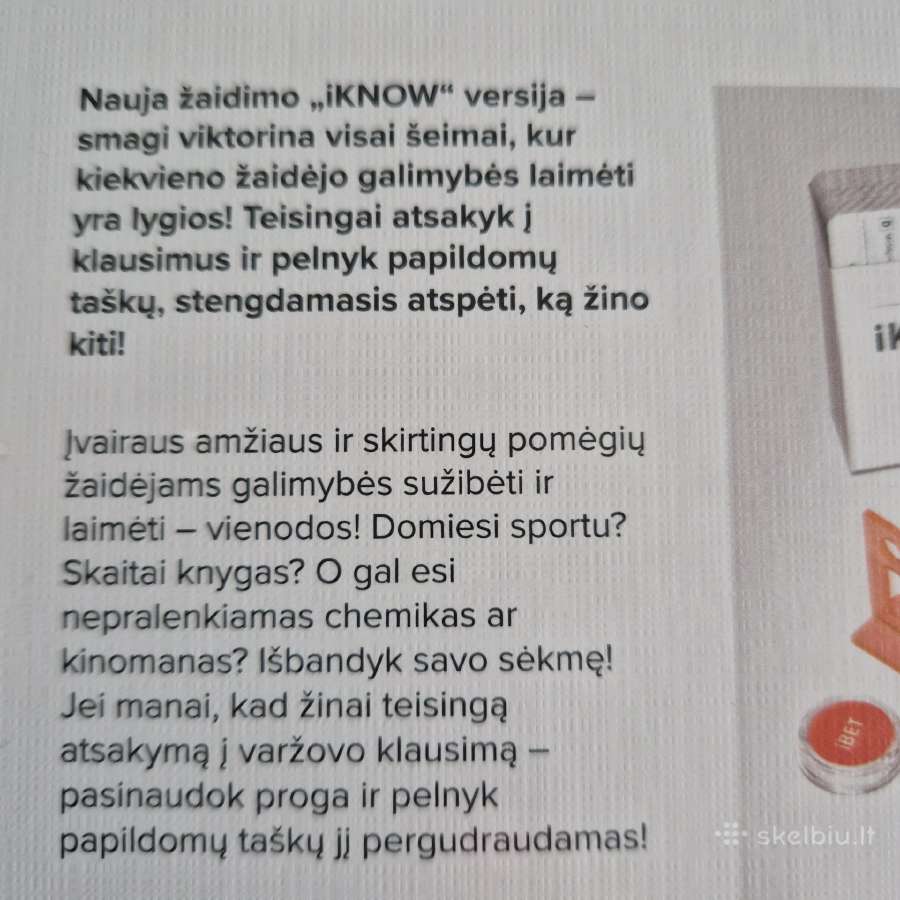 Naujas stalo žaidimas šeimai "I Know" Tactic - nuotraukos Nr. 5