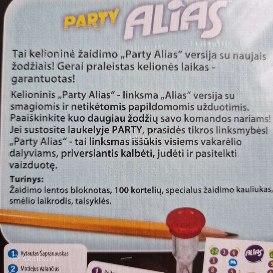 Kelioninis žaidimas Party Alias - nuotraukos Nr. 7