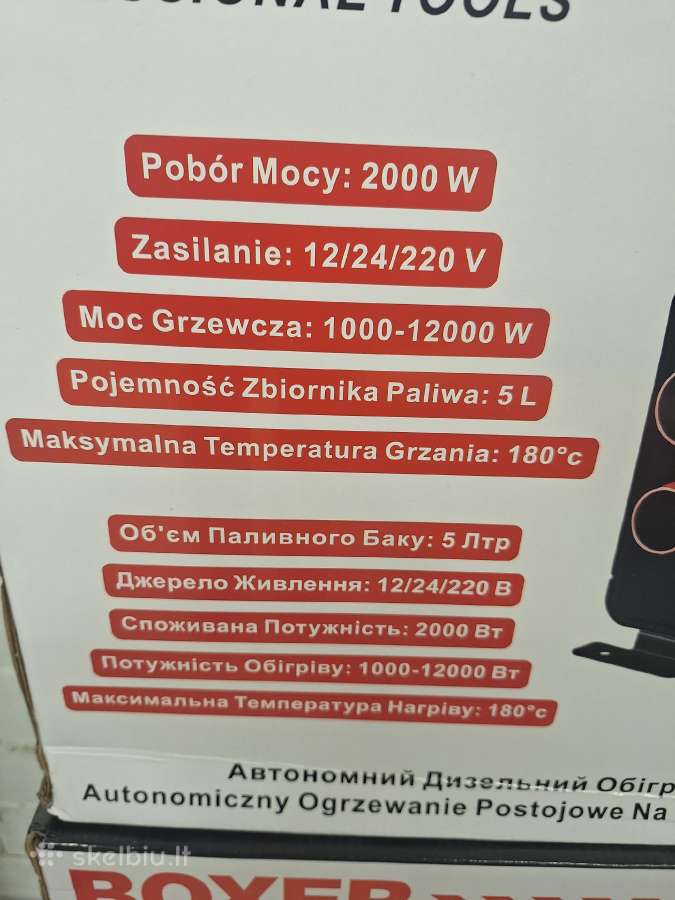 Dyzelinis sildytuvas 10-12kw 220v ir 12v vebasto - nuotraukos Nr. 15