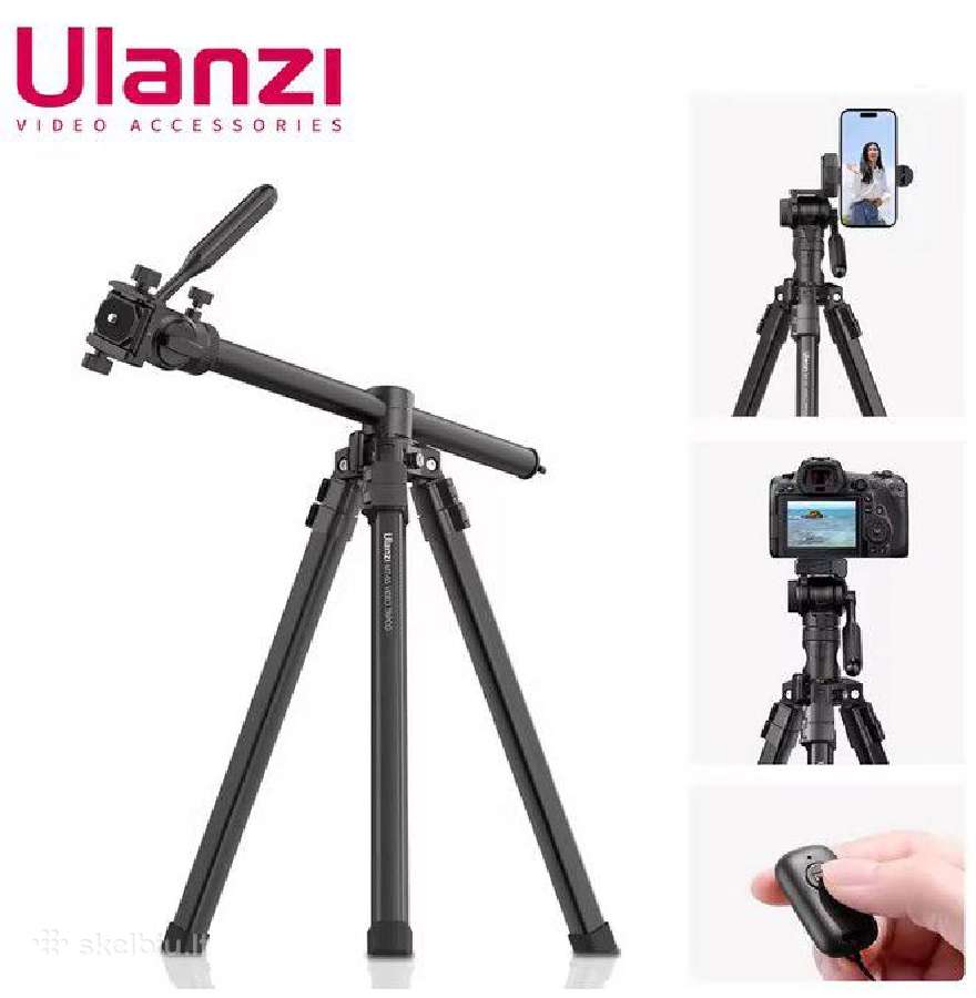 Alkūninis trikojis stovas „ulanzi“ 176 cm + pult