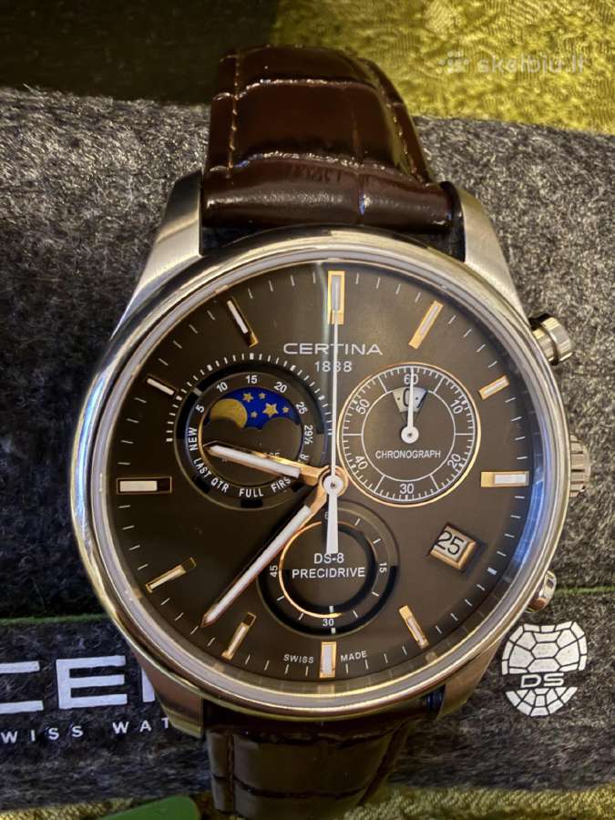 Certina DS-8 Chrono Moon Phase laikrodis - nuotraukos Nr. 2