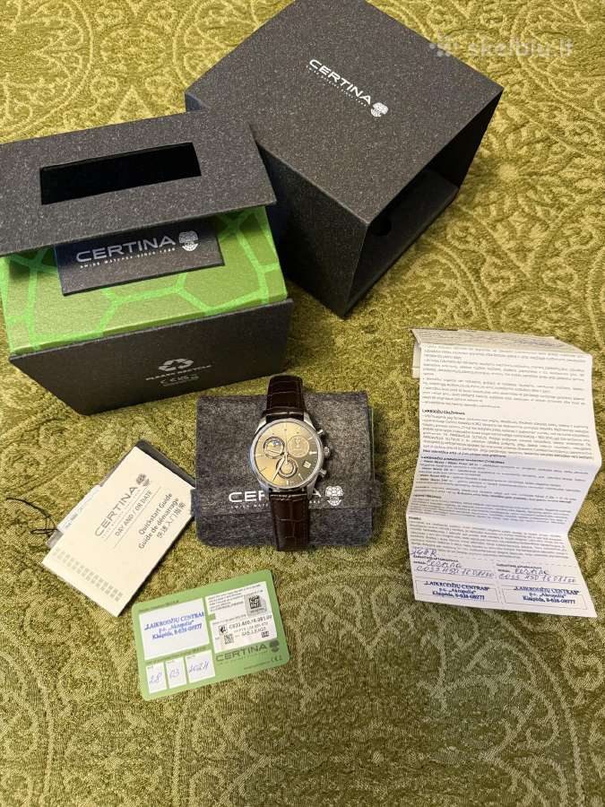Certina DS-8 Chrono Moon Phase laikrodis